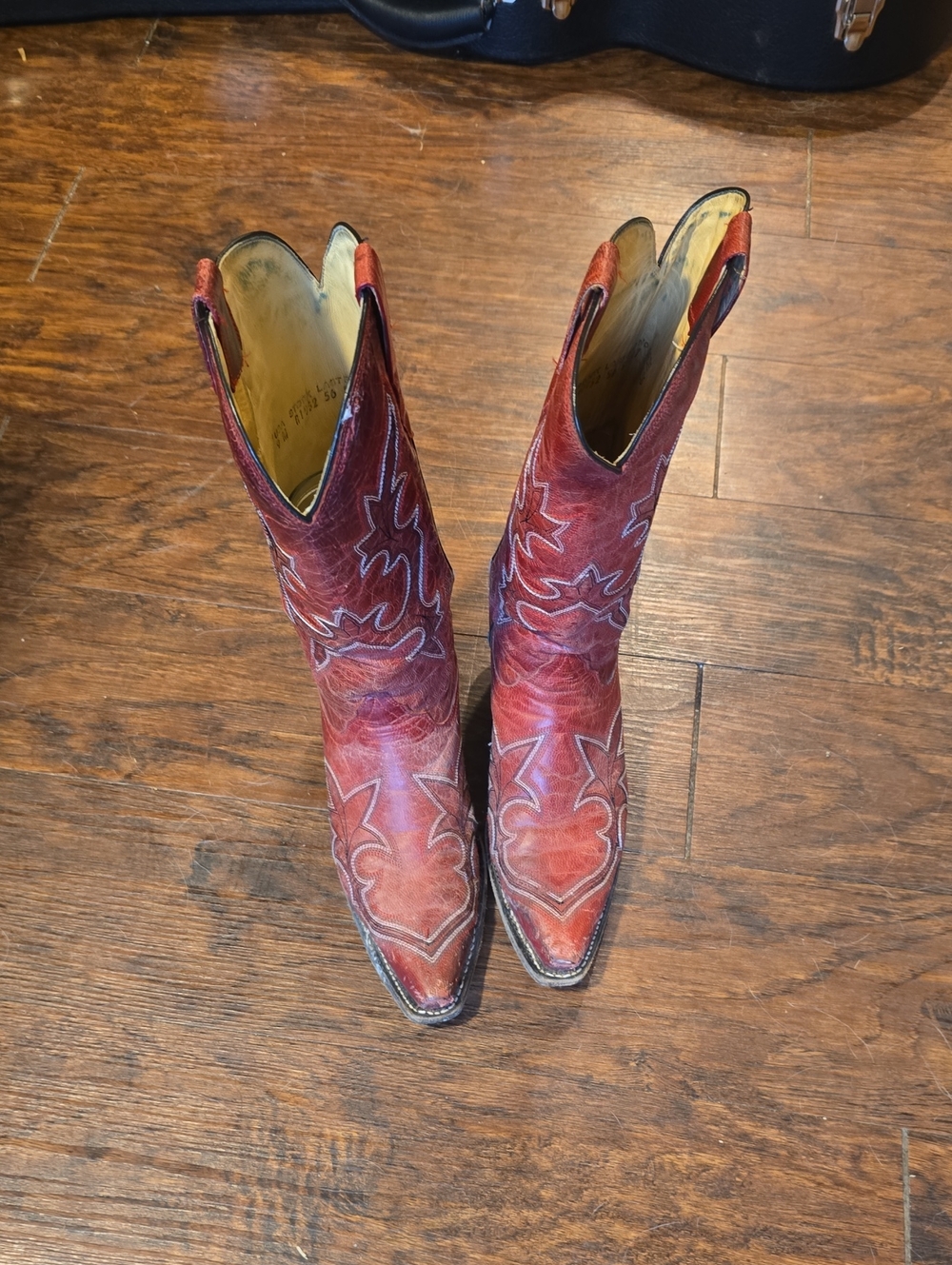Sz 9 Corral Red Leather Cowboy Boots